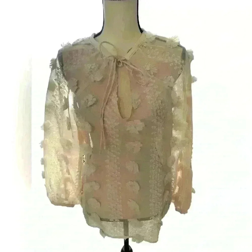 Zara Sheer Blouse NWT NWT - image 10